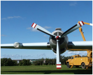 Propeller after painting